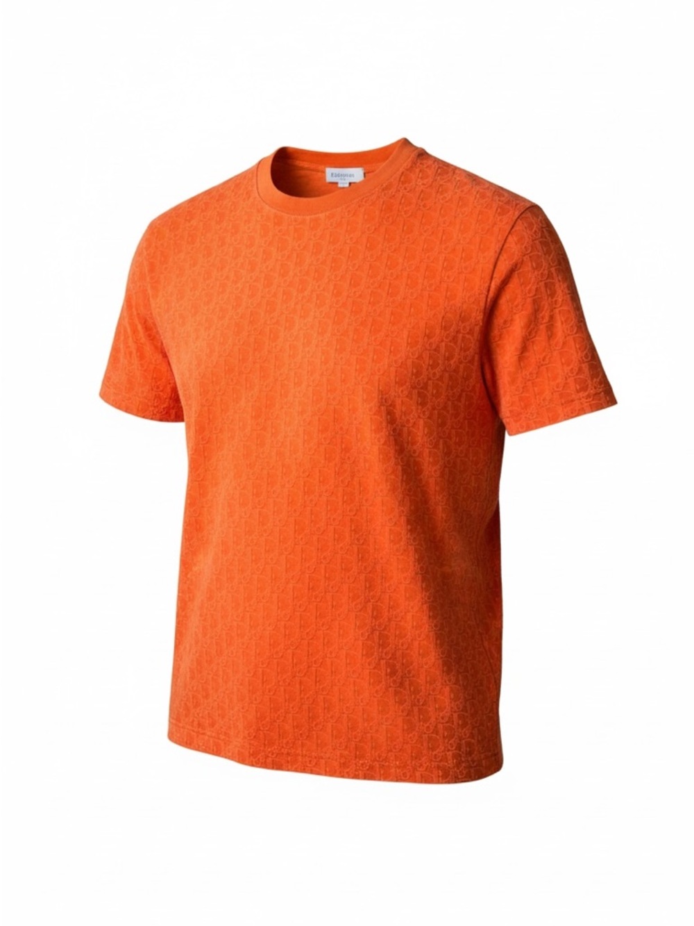 Dior Orange Monogram Short Sleeve Crewneck Tee